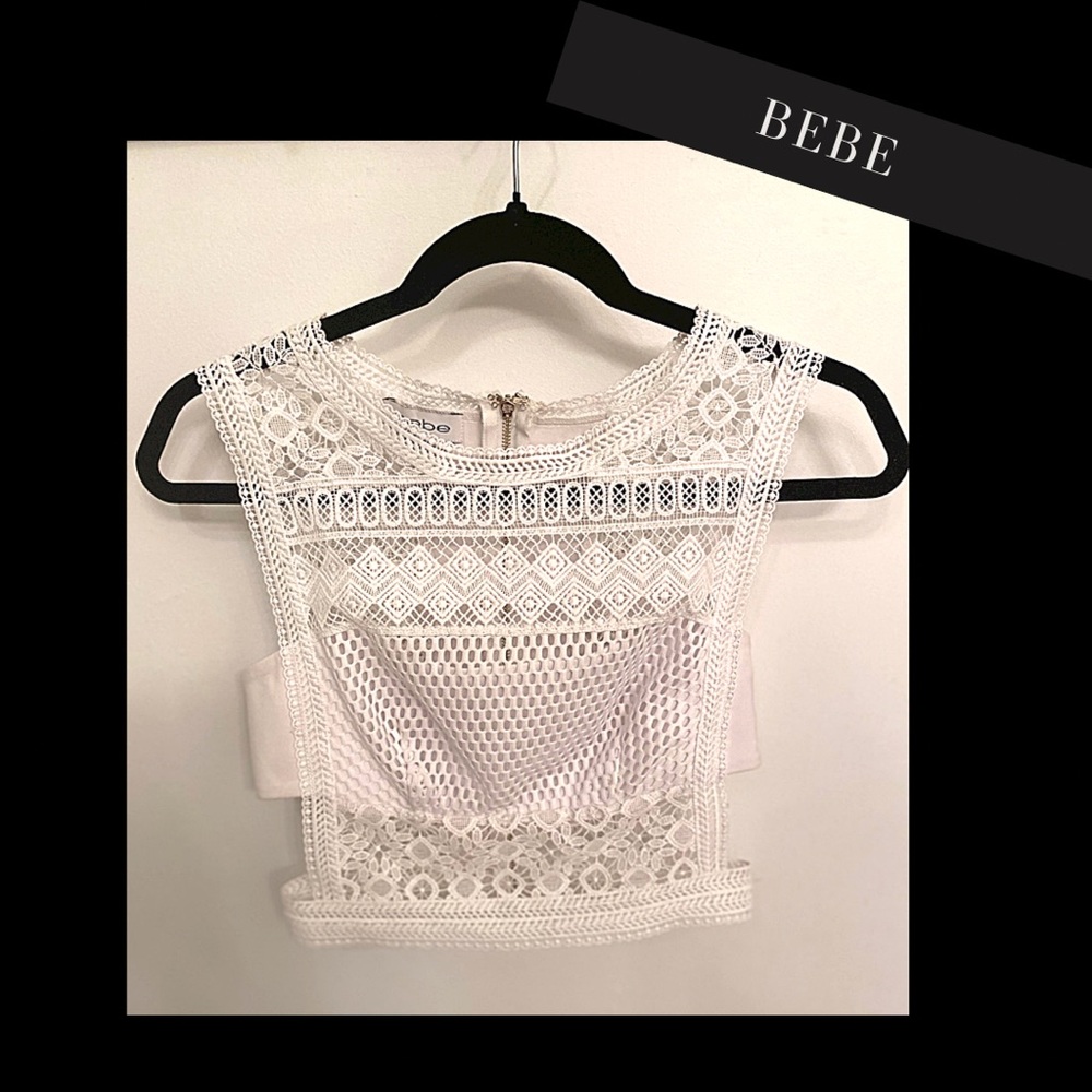 BEBE lace top/vest
